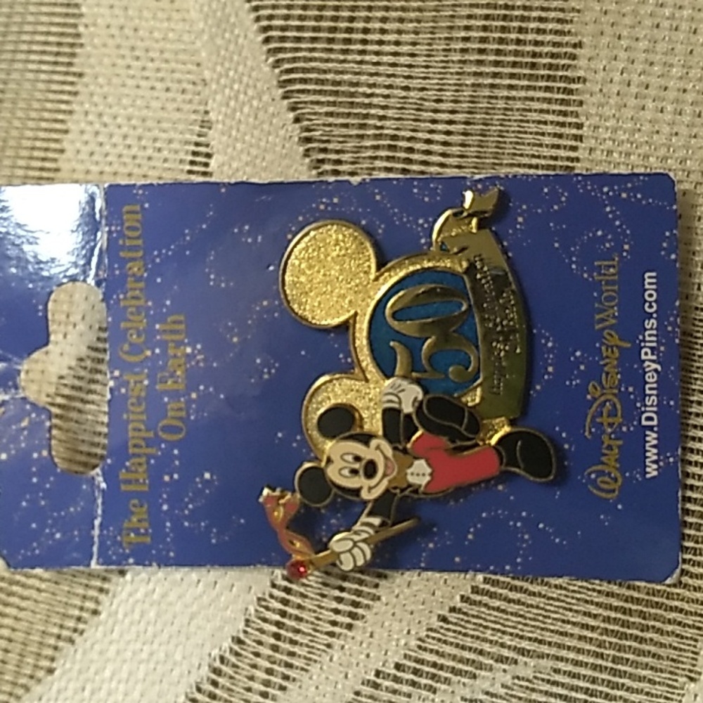 Walt Disney World "Happiest Celebration On Earth 50th" Mickey Mouse Pin